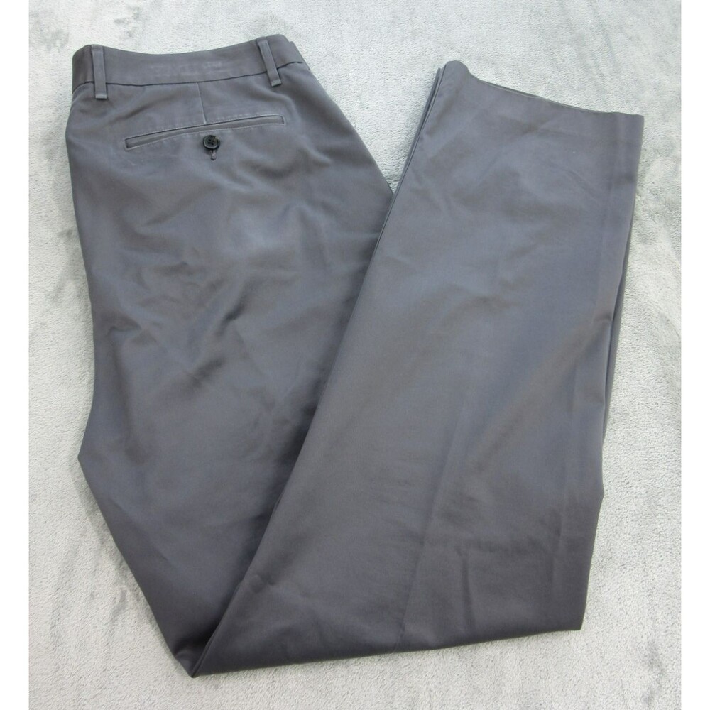 Bonobos Friday Pants Mens 38 x 32 Gray Slim Fit Chinos Stretch Dress Work Casual